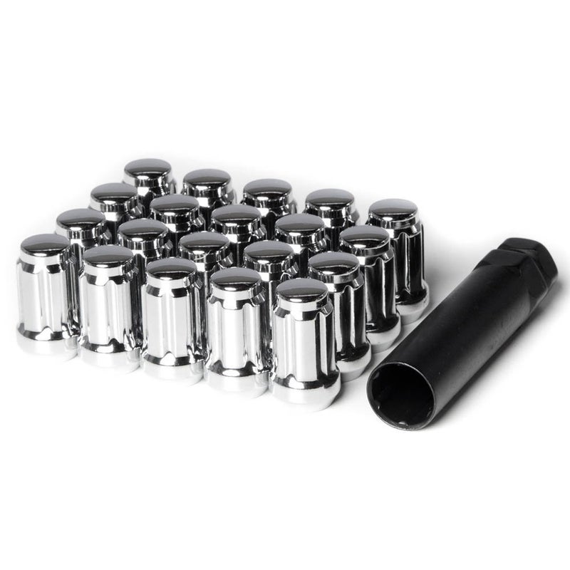 Circuit Performance Spline Drive Tuner Acorn Lug Nuts Chrome 12x1.25 Forged Steel (20pc + Tool) - Image 5